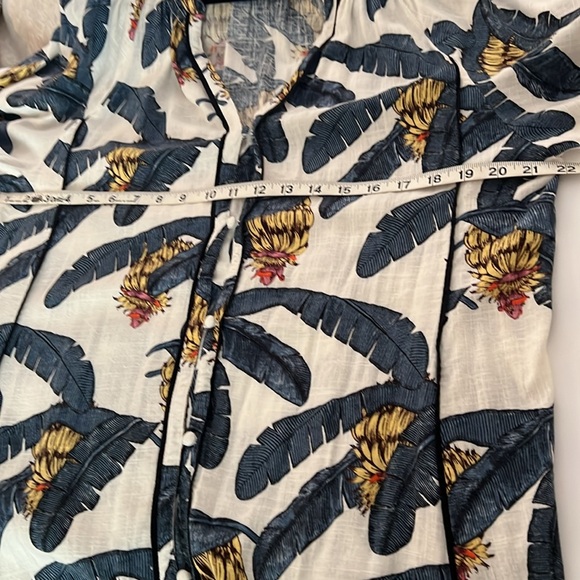 French Riviera Kaftan Dress by Desmond & Dempsey Size Large - Picture 4 of 11